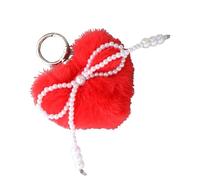 Illkjasfc Porte-clés en fausse fourrure avec pompons en forme de balle de pompon, pour sac à main, sac à main, accessoire de sac à dos, cadeau pour femme, anneaux de voiture, BR