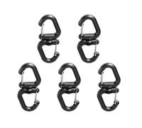 Illkjasfc Porte-clés rotatif à 360 degrés - Robuste - Multifonctionnel - En forme de S - Clip de ceinture - Clip de camping