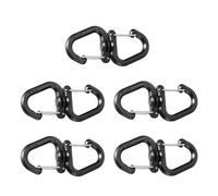 Illkjasfc Porte-clés rotatif à 360 degrés - Robuste - Multifonctionnel - En forme de S - Clip de ceinture - Clip de camping