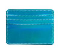 Illkjasfc Portefeuille en cuir pour cartes de crédit, cartes de crédit, organiseurs, banques, paquets, poche avant, portefeuille en cuir, bleu, Beauté de masse