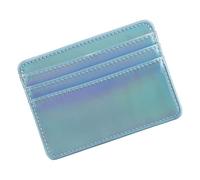 Illkjasfc Portefeuille en cuir pour cartes de crédit, cartes de crédit, organiseurs, banques, paquets, poche avant, portefeuille en cuir, bleu clair, Beauté de masse