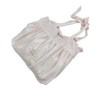 Illkjasfc Sac à bandoulière en toile d'inspiration coréenne avec motif à volants et intérieur spacieux - Sac à main décontracté tendance pour débutant, D, One Size