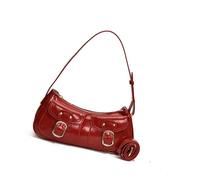 Illkjasfc Sac à main tendance en cuir synthétique pratique pour les étudiants et les nouveaux arrivants, Rouge, One Size