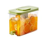 Illkjasfc Seau à eau haute capacité de 4 L avec bec verseur facile idéal pour les infusions de fruits, les fêtes, le stockage de boissons froides pour un usage domestique