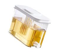 Illkjasfc Seau à eau haute capacité de 4 L avec bec verseur facile idéal pour les infusions de fruits, les fêtes, le stockage de boissons froides pour un usage domestique