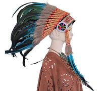 Illkjasfc Serre-tête ethnique avec spectacles théâtraux - Pour femme et homme - Pour bal masqué - Pour prendre des photos