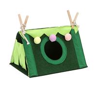 Illkjasfc Tente portable pour petits animaux de compagnie, tente créative pliable pour animaux de compagnie, lapins, hamster, tentes vertes