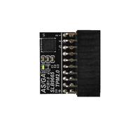 Illkjasfc TPM1.2 Module de sécurité de cryptage Carte à distance 20 broches LPC Trusted Platform Integration Computer Adapter Replacement Motherboard Security Chip
