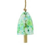 Illkjasfc Vent harmonique en verre avec motifs à pois - Décoration de jardin - Sons naturels relaxants - Installation simple - Pour terrasse, balcon