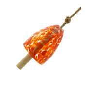 Illkjasfc Vent harmonique en verre avec motifs à pois - Décoration de jardin - Sons naturels relaxants - Installation simple - Pour terrasse, balcon