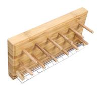 Illkjasfc Wooden Fly Tying Spool Stand with 12-Slot Detachable Legs & Anti-Entanglement Line Fishing Tackle Fishing Line Storage Station