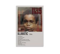 ILLMATIC NAS Affiche d'art mural imperméable, résistante à l'humidité, facile à installer et résistante à la décoloration, style sans cadre, 20 x 30 cm