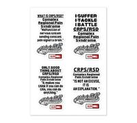 ILLTOCHILL Stickers Sensibilisation SDRC Algodystrophie Communauté Alliés Autocollants Cadeau