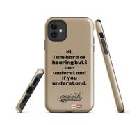 ILLTOCHILL Surdite Coque de Telephone | Deaf Fierte Sensibilisation Cadeau iPhone