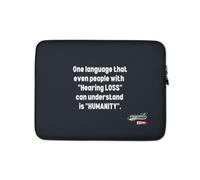 ILLTOCHILL Surdite Fierte Housse pour Ordinateur Deaf Sensibilisation Cadeau Hard of Hearing