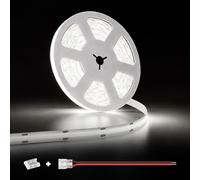 illuburg 12V Ruban LED COB Blanc Froid 6000K 2,5m 528LED/m CRI90+ Dimmable Autocollant Bande Striscia Strip Lumineuse