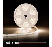 illuburg 12V Ruban LED COB Blanc Neutre 4000K 5m 528LED/m CRI90+ Dimmable Autocollant Bande Striscia Strip Lumineuse