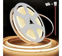 illuburg 24V Ruban LED COB Blanc Neutre 4000K 2,5m 480LED/m CRI90+ Dimmable Autocollant Bande Striscia Strip Lumineuse
