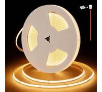 illuburg 48V Ruban LED COB Blanc Chaud 3000K 20m 480LED/m CRI90+ Dimmable Autocollant Bande Striscia Strip Lumineuse