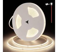 illuburg 48V Ruban LED COB Blanc Neutre 4000K 20m 480LED/m CRI90+ Dimmable Autocollant Bande Striscia Strip Lumineuse