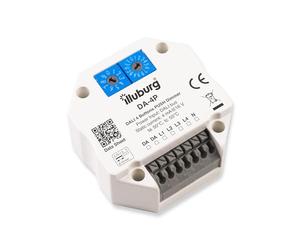 illuburg PUSH Variateur DALI Master Commande de 1 à 4 Adresses DALI avec Bouton-poussoir Interrupteur Actionneur de Variation Contrôleur