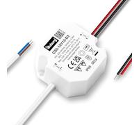 illuburg Transformateur LED 12V 2,4W - 12W Variable TRIAC Étanche IP65 pour Bande Ampoule LED Bloc d'Alimentation Driver