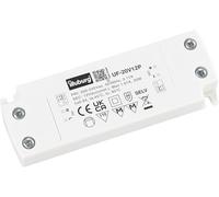 illuburg Transformateur LED 12V 20W Ultra Fin Plat Sans Scintillement pour GU4 GU5,3 Bandes LED Montage Dissimulé Bloc d'Alimentation Driver Power Supply