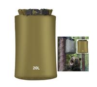 illuevagrun Sac sec étanche 20 l Outdoor Dry Bag étanche ultra léger 62 g Sac sec Sac marin vert militaire Sac pour voyage, bateau, natation, randonnée, Grun., Naturel