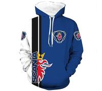 ILLUMAX Sweat Homme SC.an.IA, Pull de Manches Longues avec Logo Imprimé, Vêtement Classique Décontracté, Printemps et Automne-Blue||L