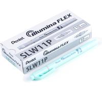 Illumina Flex Slw11p Surligneur Bi-Pointe Pastel, Bleu Ciel, Lot De 10[Z3691]