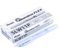 Illumina Flex Slw11p Surligneur Bi-Pointe Pastel, Bleu, Lot De 10[Z453]