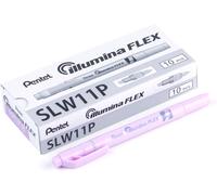 Illumina Flex Slw11p Surligneur Bi-Pointe Pastel, Violet, Lot De 10[Z3692]