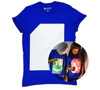 Illuminated Apparel T-Shirt Interactif Qui Brille dans Le Bleu/Vert, 3-4 Ans