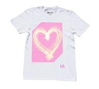 Illuminated Apparel T-Shirt Interactif Qui Brille dans Le (S, Blanc/Rose)