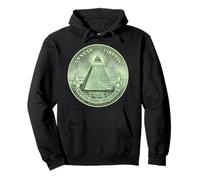 Illuminaten | Symbole Franc-maçon Dollar Vert Sweat à Capuche