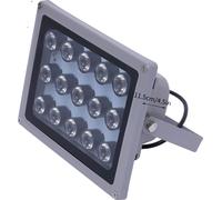 Illuminateur infrarouge, 15 lampes LED, portée 100 m, alimentation DC12V, gris foncé, Non