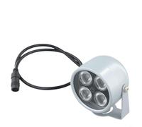 Illuminateur infrarouge pour caméras de vidéosurveillance, lumière LED 850 nm avec indice IP42, portée de 50 m, angle de faisceau 90°, boîtier en aluminium, alimentation DC 12 V