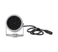 Illuminateur LED infrarouge argenté 940 nm 48 lumières pour système de caméra de sécurité invisible pour vision nocturne lumière de remplissage résistant aux intempéries