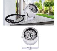 Illuminateurs IR, 48 Lumières LED IR Lumière Infrarouge Lumière Infrarouge Extérieure avec Lumière de Nocturne Infrarouge pour Caméra de sécurité CCTV