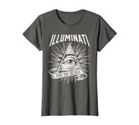 Illuminati New World Order Design, Œil de Providence T-Shirt, Femme, Asphalte, XS