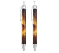Illuminati Stylo à bille rétractable avec flammes brûlantes pour les yeux 0,5 mm Stylos de bureau Pointe moyenne 1 pièce AS PIC 1