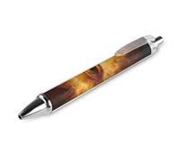 Illuminati Stylo à bille rétractable avec flammes brûlantes pour les yeux 0,5 mm Stylos de bureau Pointe moyenne Stylos journal 1 pièce AS PIC 3