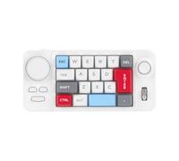 Illumination de couleur 19 petit clavier de jeu avec levier de commande personnalisable à double macro roue avec bouton de clavier mécanique de couleur interchangeable à chaud