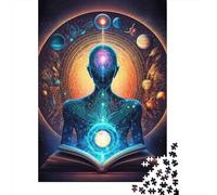 Illumination Humaine Cosmique Puzzle 1000 Pièces pour Adultes Et Enfants Premium Jeu D'Intelligence 38x26cm/1000pcs