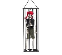Illuminez Le Pendentif fantôme de Cage de Prisonnier Effrayant - Accessoires de Blague de Blague fantôme | Ornement d' de Prisonnier d'halloween, décoration saisonnière avec détecteur de