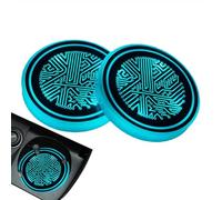 Illuminez les dessous de verre de voiture, les lumières de porte-gobelet à LED pour la voiture,2 pièces coussin de tasse lumineux LED porte-gobelet de voiture dessous de verre - Sous-verres porte-gobe