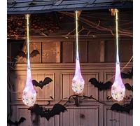 Illuminez Les œUfs D'Araignée, Lot de 3 Sack D'Oeufs D'Araignée, Oeuf D'Araignée de Décorations d'halloween,39 Pouces Light Up Sacs 'Oeuf Spary Effrayant des DéCorations (Sept Couleurs)