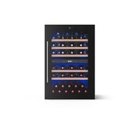 Illuminosa Cave à vin encastrable 2 zones 57 bouteilles 143 L Commandes tactile résistant aux UV Noir