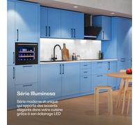 Illuminosa hotte inclinée | mode évacuation et recyclage | minimaliste | 818 m³/h | 60 cm A++