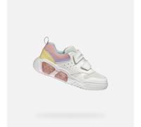 Geox Fille J Illuminus Girl A, White Multicolor, 33 EU
